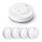 Smoke Alarm, Fire Alarm Smoke Detector With LED Indicator & Silence Button, Pack Of 5