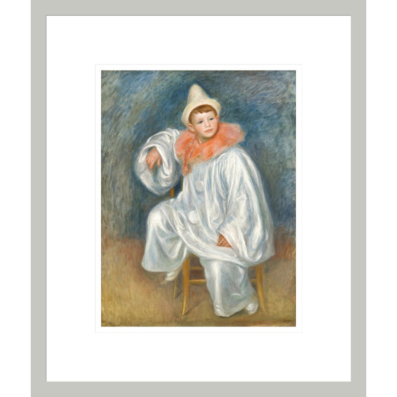 «The White Pierrot» par Pierre-Auguste Renoir, impression giclée sur cadre, 16,27 po H x 13,75 po L