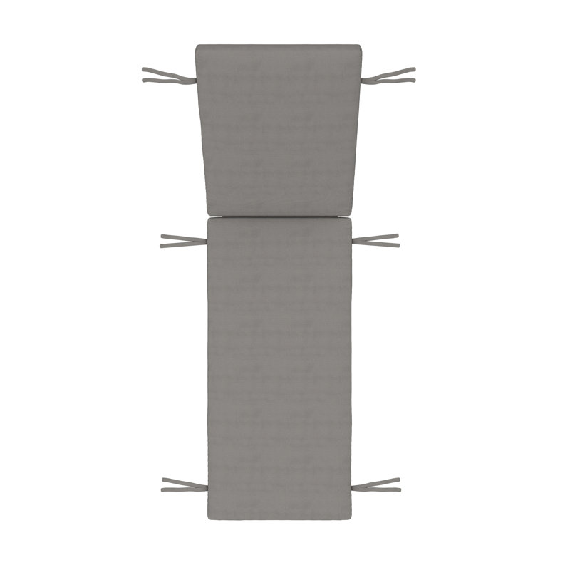 Coussin de chaise longue d'extérieur Lani Sunbrella®, L 24 po x P 73 po, Sunbrella Bliss fumée