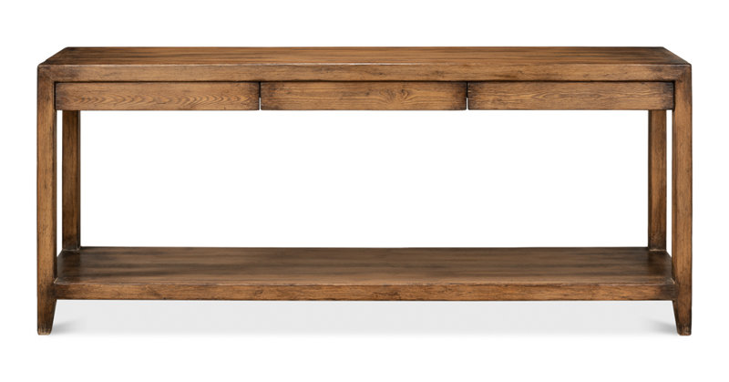 Anton 72'' W Solid Wood Console Table, Brown