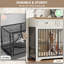 Meuble de rangement robuste pour chien de 42 po à 42 po pour petits, moyens et grands chiens-138777128-132969315