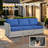 Cassville 8 - Person No Assembly Required Outdoor Conversation Set, Patio Wicker Sectional Seating Group with Cushions, All Weather Sofa Set with Optional Fire Pit Table for Garden Backyard-93662483-93092039
