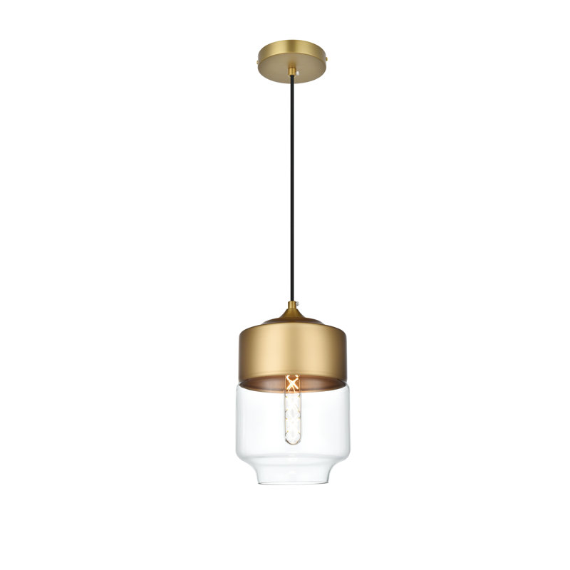 Chamberland 1 - Light Single Pendant, 11" H x 7.1" W x 7.1" D, Gold