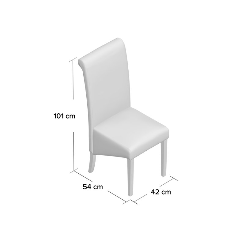 Astin Upholstered Dining Chair, Ivory, 6