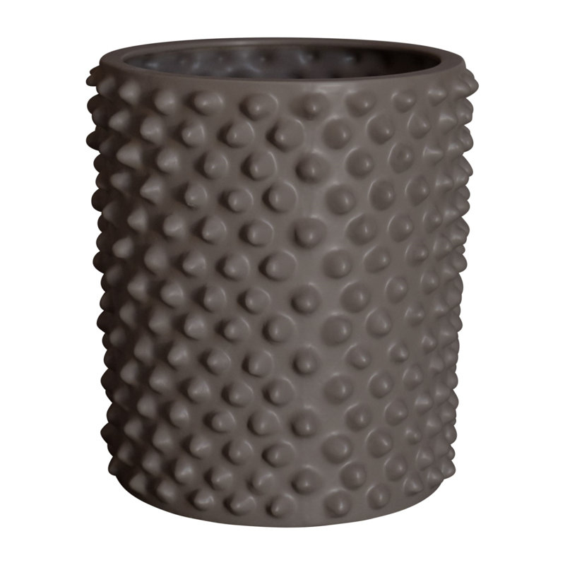 Cloudy Ceramic Pot Planter, 13.78" H x 12.99" W x 12.99" D, Brown