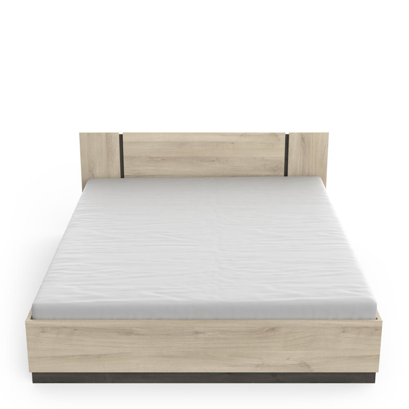 Silsbye Bed, Beige, European Kingsize (160 x 200 cm)