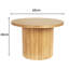 Charleily Solid Wood  Coffee Table Pedestal Round Sofa Side Table-2084153033-2084153032