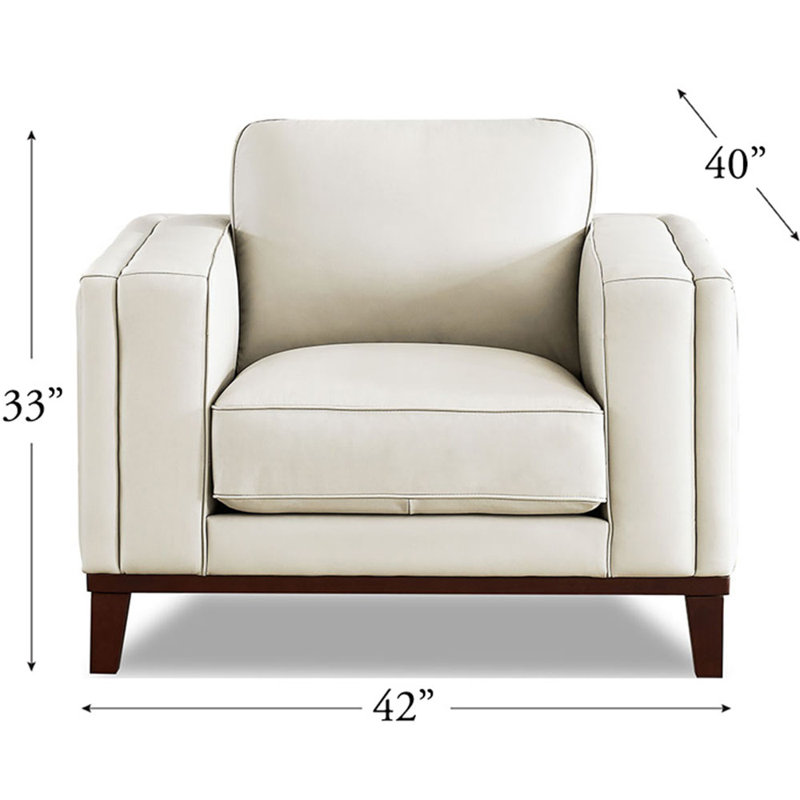 Chaise en cuir Warner