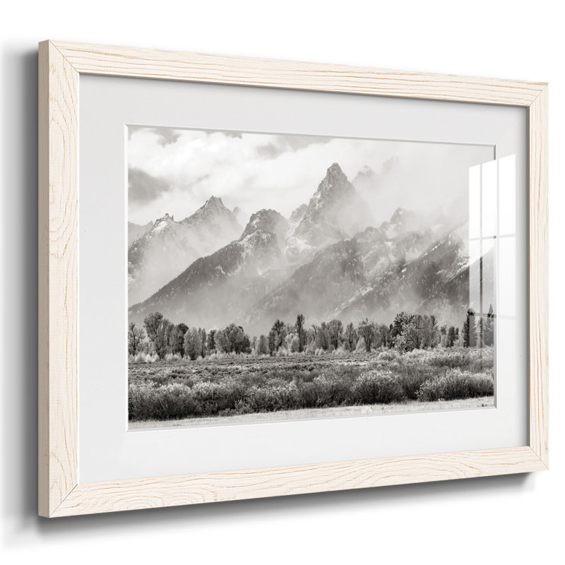 Teton Range, reproduction d'art encadrée, Blanc, H 18 po x l 26 po x P 1,5 po