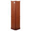 Vitrine de coin éclairée à 6 tablettes avec tablettes réglables en verre trempé et miroir arrière, cerisier (ampoule E26 non incluse)-832314276