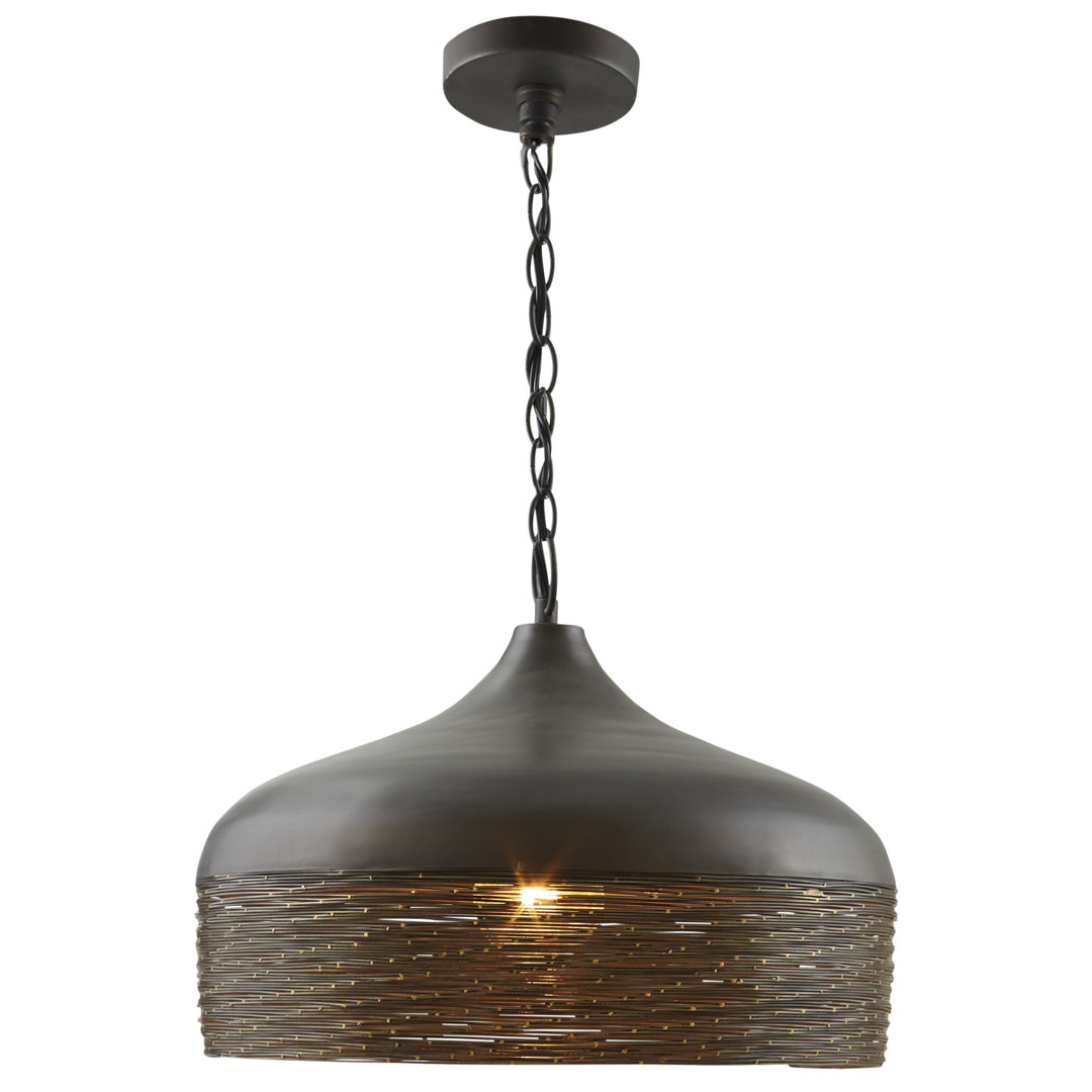 1 - Light Matte Black Single Pendant Capital Lighting