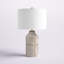 Lampe de table 26 po blanche / brune Eccles