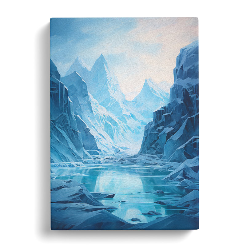 Glacier Modern - No Frame Print, 76cm H x 50cm W x 3cm D
