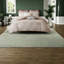 Ensembles de literie en coton Farmhouse, couette jacquard rose pour le confort de la maison