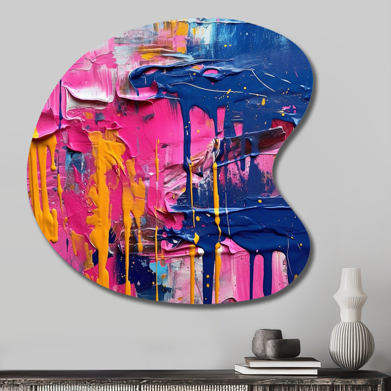 Chineme - forme irrégulière, art mural abstrait en métal, sculpture murale asymétrique en métal, H 27 po x l 27 po