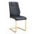 Olaitan Modern 5-Piece Round Tempered Glass Dining Set with Cantilever Chairs and Metal Chrome Legs-907593762-926789916-926789918
