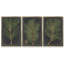 Indigo Leaf Study IV, ensemble de 3 toiles encadrées-97792856-97792855