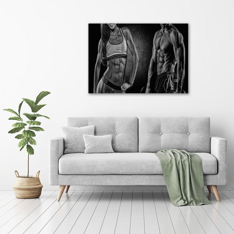 Muscle Building - Wrapped Canvas Print