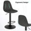 Marcien Swivel Upholstered Adjustable Height Counter Stool with Metal Frame-1315231600