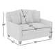 Wendell Upholstered Down Filled Chair And A Half