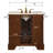 Ramsell 36 " W Freestanding Standard Free Standing 1 Single Vanity Bathroom Vanity With Marble Top