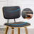 Faux Leather Upholstered Side Chair Dining Chair And Walnut Wood Finish-168889489-168889501