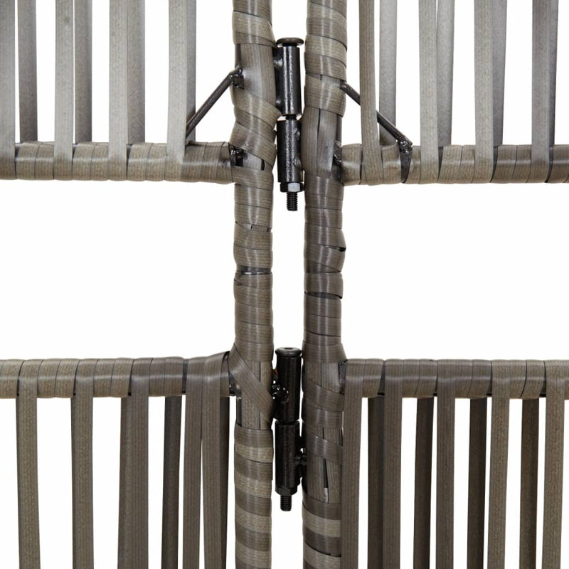 Alexaray Folding Room Divider, 200cm H x 294cm W, 6, Grey
