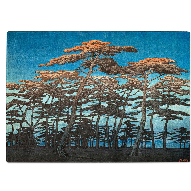 Tempered Glass Autumn Woodland Chopping Board, 39 cm W x 28.5 cm L
