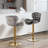 Swivel Upholstered Adjustable Height Counter Stool