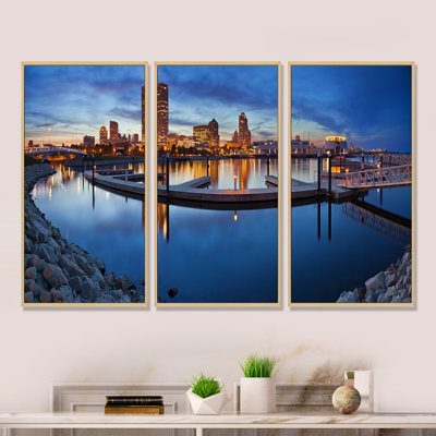 " Milwaukee Panoramic View " 3 - Pieces