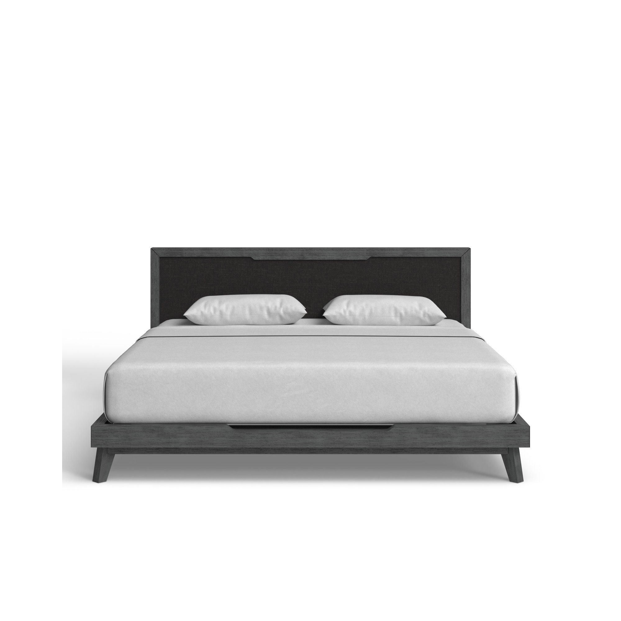 Glow Upholstered Bed, California King, Gray Wash