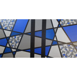 Blue Mosaic Two Painting by Eddie Bruckner