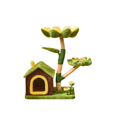 3 Tiers Cat Tree with Condons,Perch,Scratching Posts