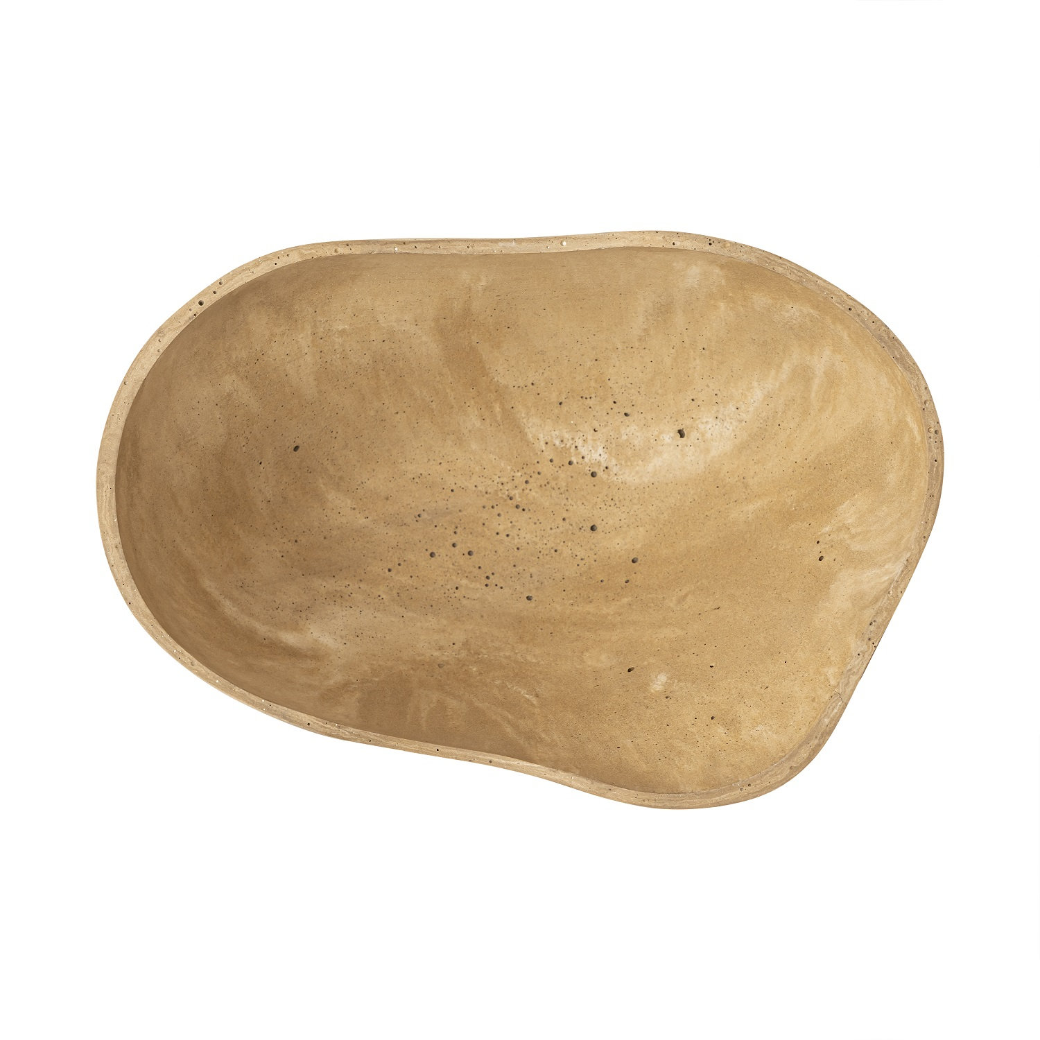 Small Large Fruit Bowl Orange Resin Dia 13.3", Gray