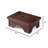  Dark Walnut Wooden Step Stool - Lightweight, Sturdy, Versatile For Home Use