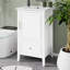 Meuble-lavabo de 20 po avec lavabo, meuble de rangement autoportant avec porte à fermeture douce, support de porte et tiroir