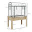 Brezinski Wooden Raised Planter with Greenhouse Cover 115 x 60 x 165cm Clear