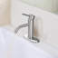 Robinet de salle de bain à poignée simple - T10, nickel brossé-118610636