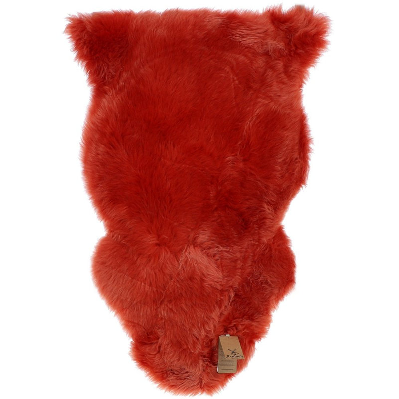 Single Australian Sheepskin Rug Orange