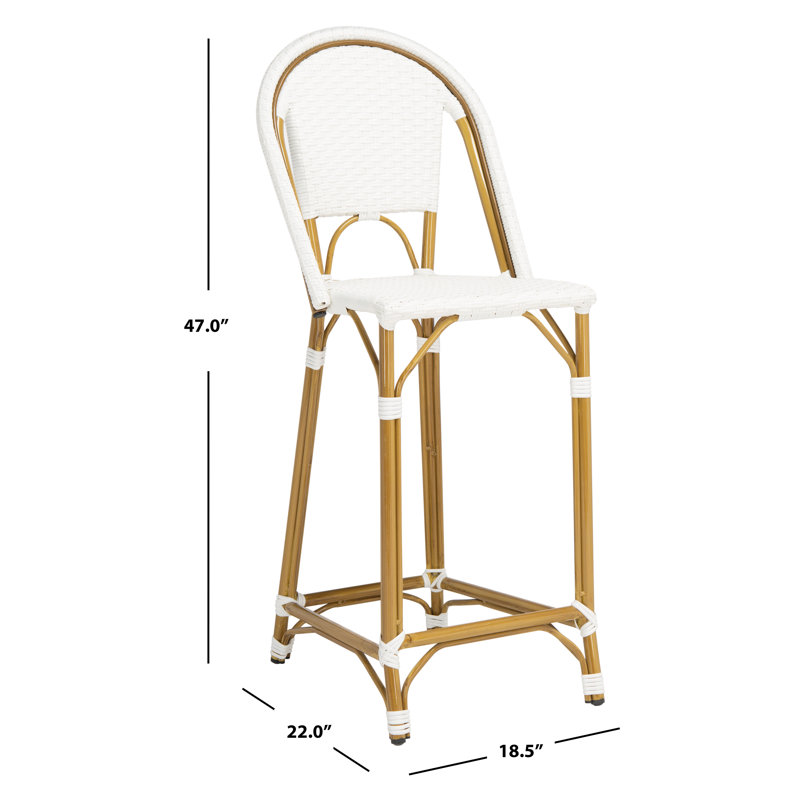 Tabouret de bar 30 po Andaz, Blanc