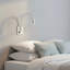UltraBeam 3 Watt White Recessed Bedroom Reading Light With USB Charging Port