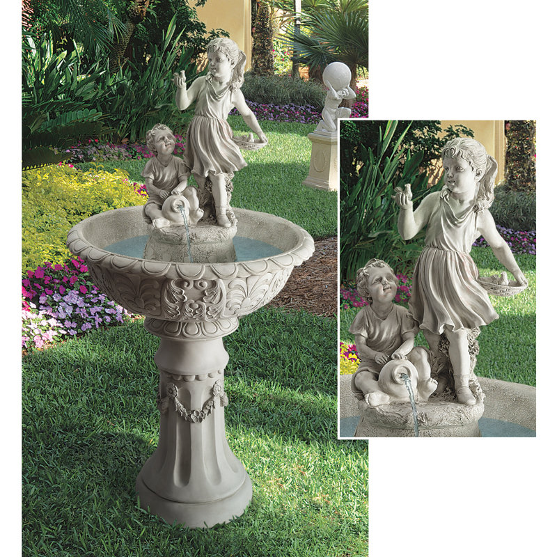Fontaine sculpturale en résine pour enfants