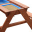 Dave Kids 2 Piece Solid Wood Rectangular Outdoor Table Or Chair and Chair Set
