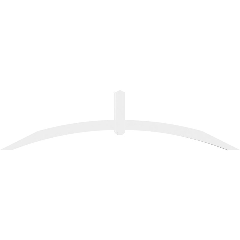 Support pour pignon en PVC Archdale, H 24 po x l 96 po (pas: 6/12), P 4 po x F 4 po