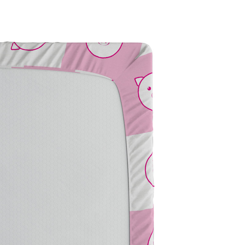 Microfiber Geometric Fitted Sheet, Full Fitted Sheet