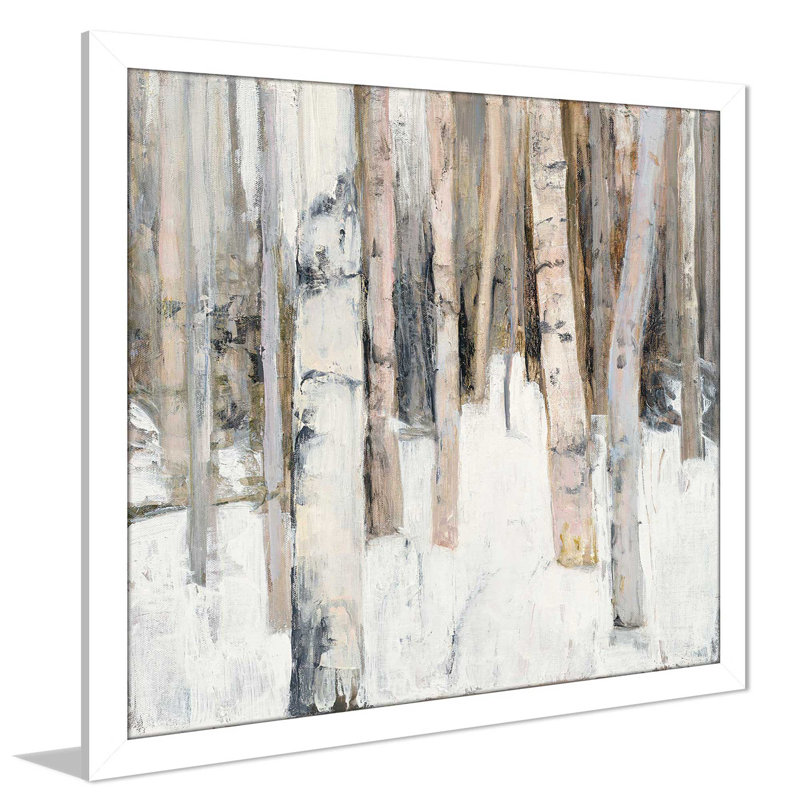 « chaude winter light i », reproduction de peinture à l’acrylique, H 27,5 po x l 27,5 po x P 0,75 po