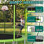 Trampoline extérieur en acier 15 pi vert-131655934