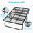 W50" Portable Folding Rollaway Bed With 5 Inch Mattress & Lockable Wheels-650137269