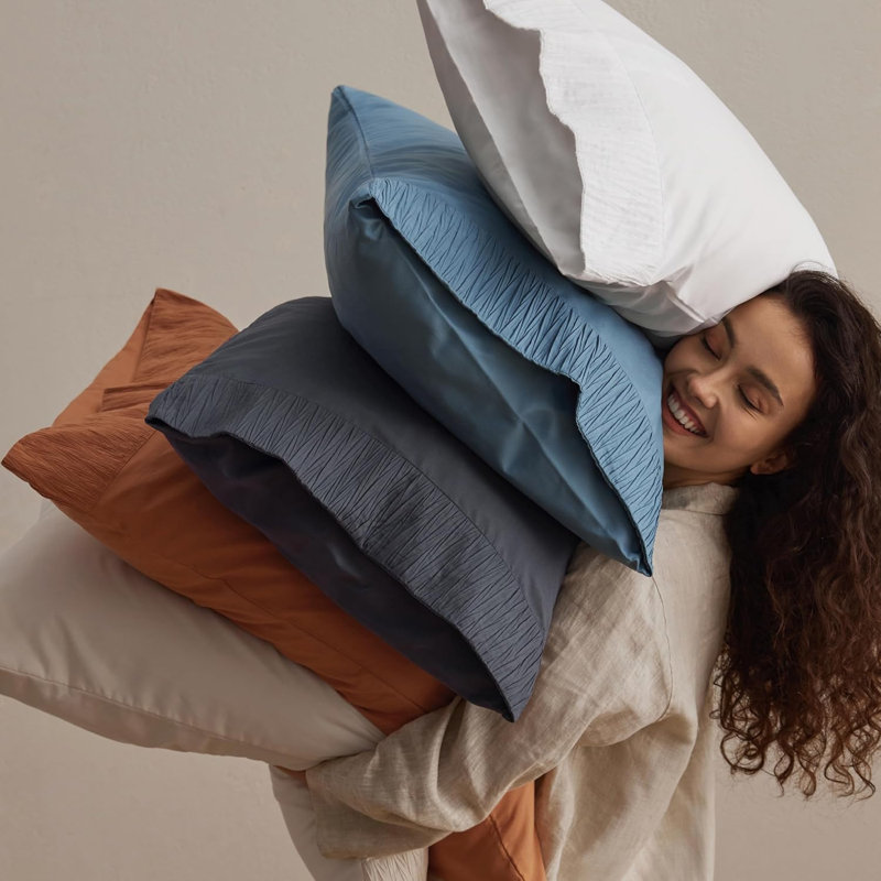 Draps pour lit double - Ensemble de draps 4 pièces doux - Respirant et rafraîchissant - Hotel Luxury - Literie en microfibre de polyester facile d'entretien pour femmes, hommes, gris foncé