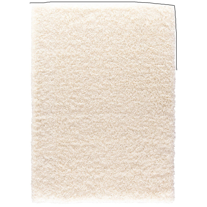 Solid Colour Shag Area Rug, Rectangle 80 x 150 cm